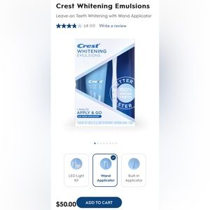 Crest Whitening Emulsions